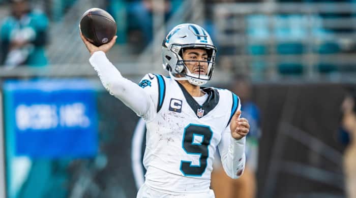 Carolina Panthers quarterback Bryce Young